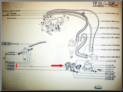 Petrol pump gasket (large)