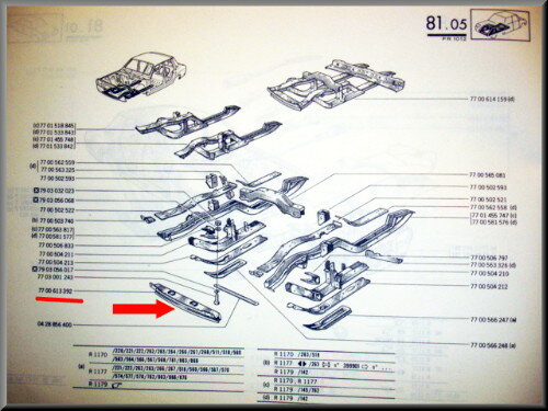 Front inner beam 