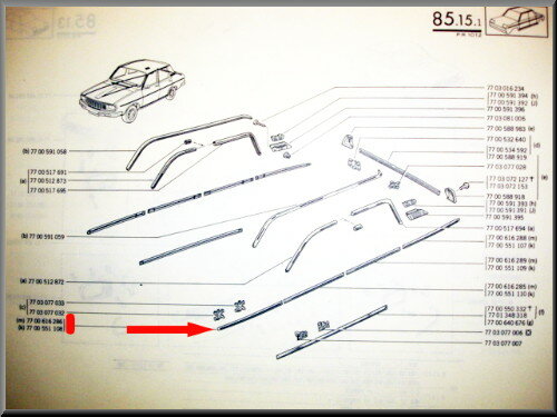 Strip front wing, left and right.