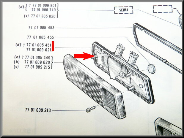 Achterlicht unit links