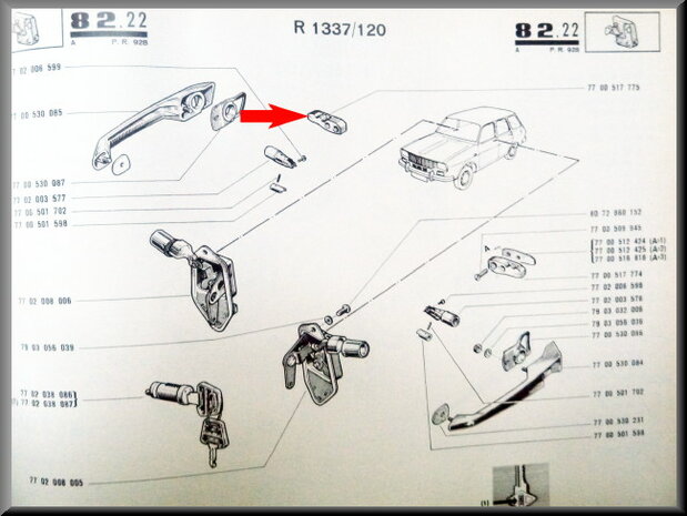 Striker plate right