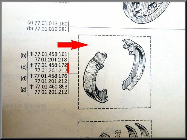 Brake shoes Bendix 