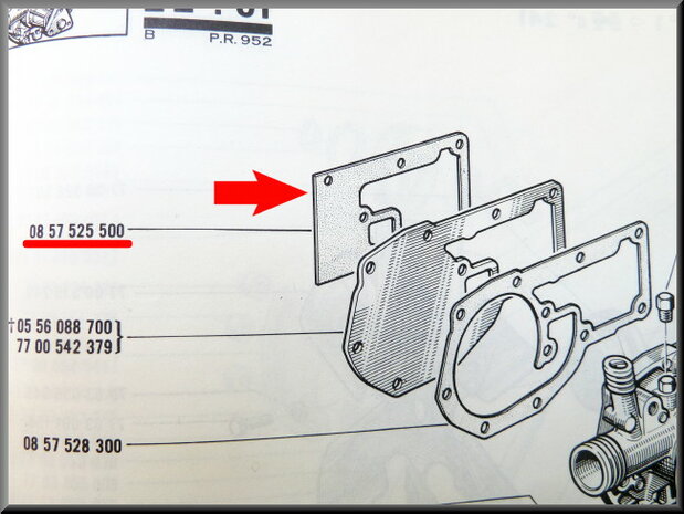 Water pump gasket