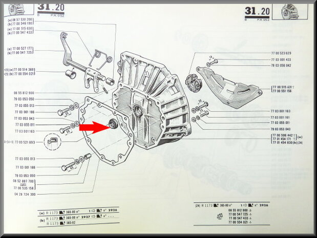 Main shaft seal (36x24x12 mm)