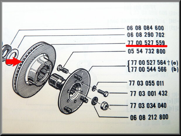 Front brake discs R12 Gordini