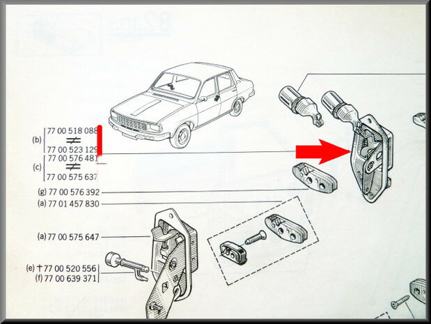 Door lock front right