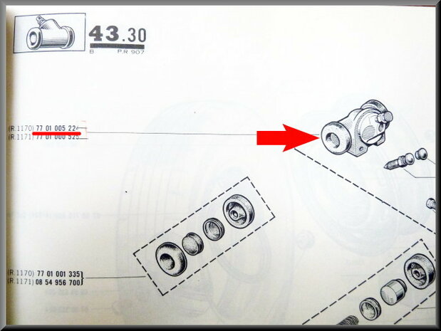 Wheel brake cylinder rear right Bendix DBA 