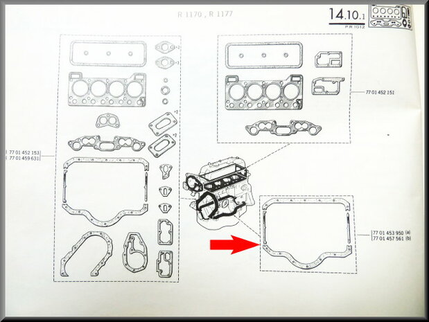 Seal oil pan (170mm)