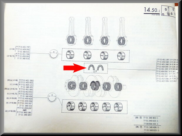 Thrust washer set (2,80mm)