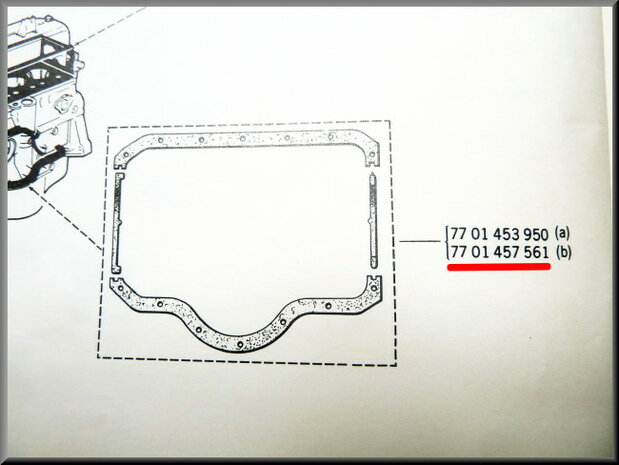 Joint de carter d'huile (180mm)