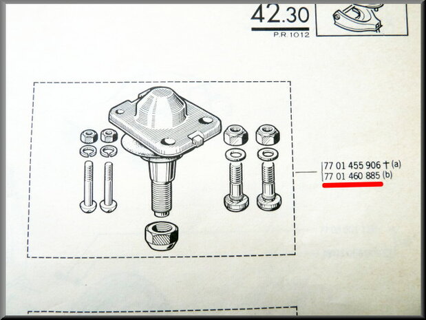 Rotule de suspension supérieur