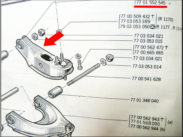 Bras de suspension supérieur