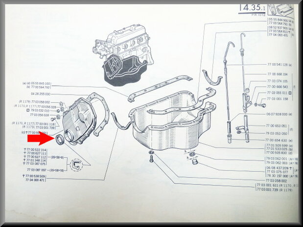 Crankshaft oil seal (35x50x10mm)