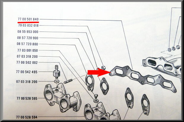 Exhaust manifold gasket 