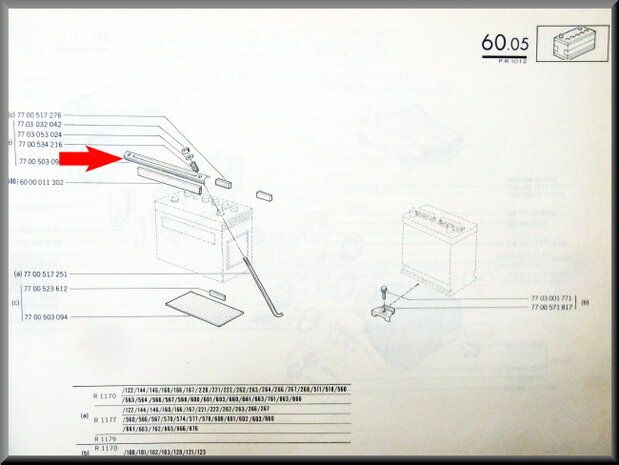 Battery mounting.