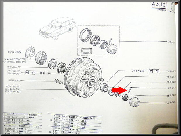 Rear axle cotter pin