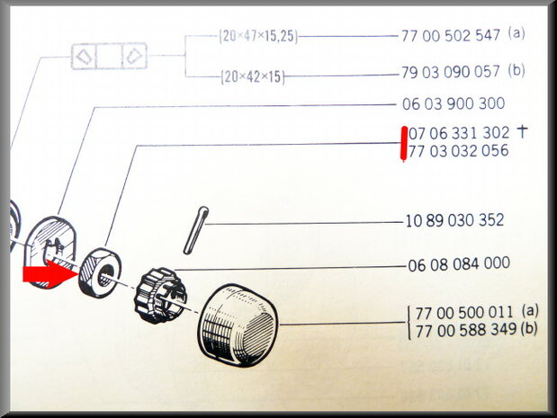 Rear axle bearing nut