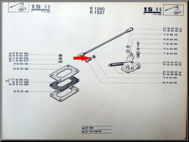 Back nut ball joint throttle rod