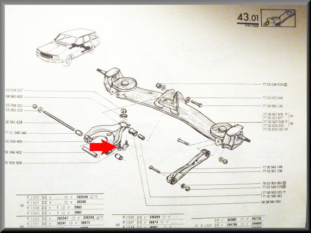 Mounting bracket rear wishbone