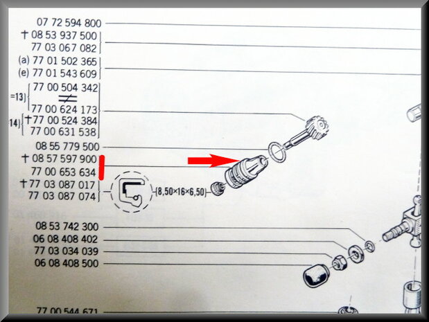 Speedometer gear housing (R12 new type)