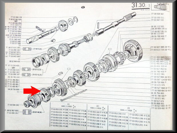 Pinion 4rd gear (32 teeth)