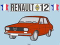 Sleutelhanger-Renault-12(rood)