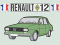 Key-ring-Renault-12-(green)